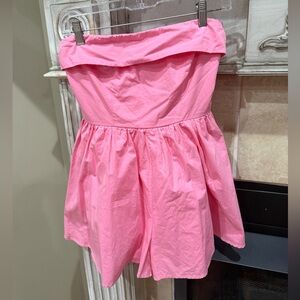 Bubblegum Pink Strapless Romper
